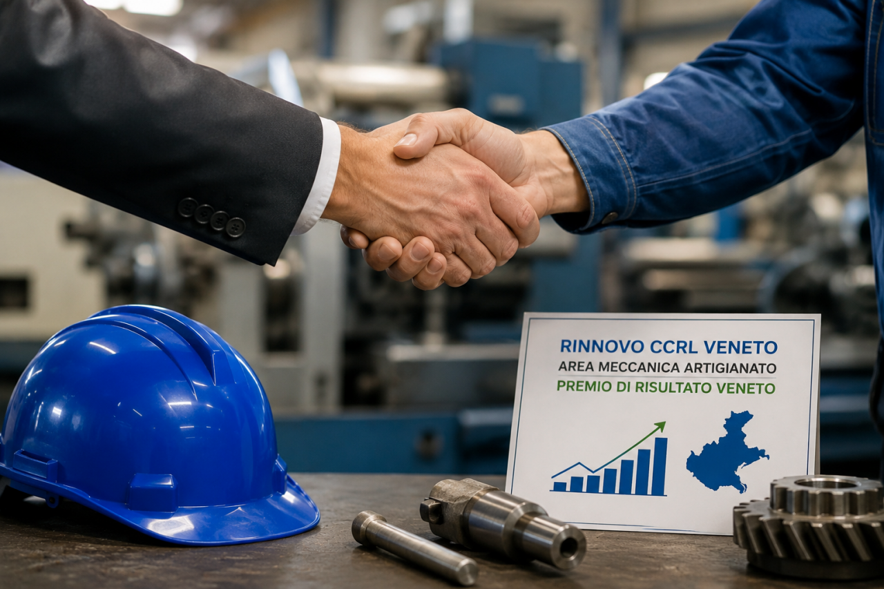 Rinnovo CCRL Veneto Area Meccanica Artigianato - Premio di Risultato Veneto